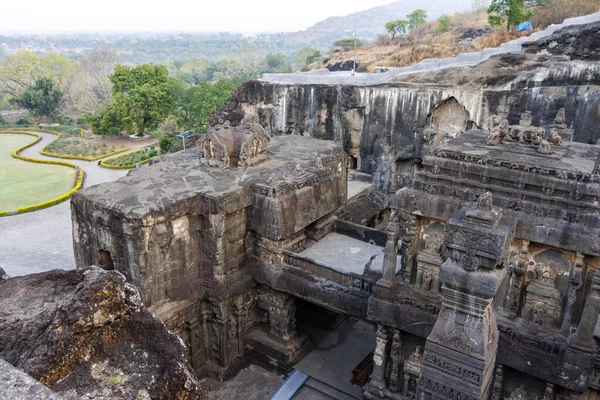 View Kailasa Temple Ellora Caves Maharashtra India Asia — Stock Photo, Image
