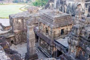 Kailasa Tapınağı, Ellora Mağaraları, Maharashtra, Hindistan, Asya