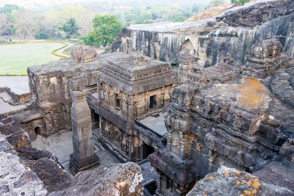 Lihat Kuil Kailasa Gua Ellora Maharashtra India Asia — Stok Foto