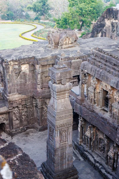 View Kailasa Temple Ellora Caves Maharashtra India Asia — Stock Photo, Image