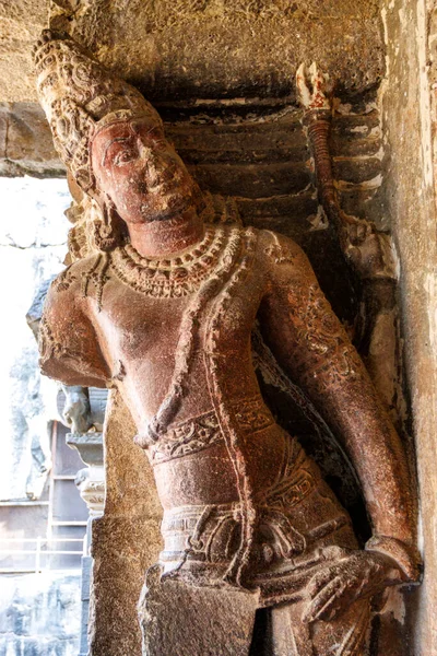 Innenraum Des Kailasa Tempels Ellora Höhlen Maharashtra Indien Asien — Stockfoto
