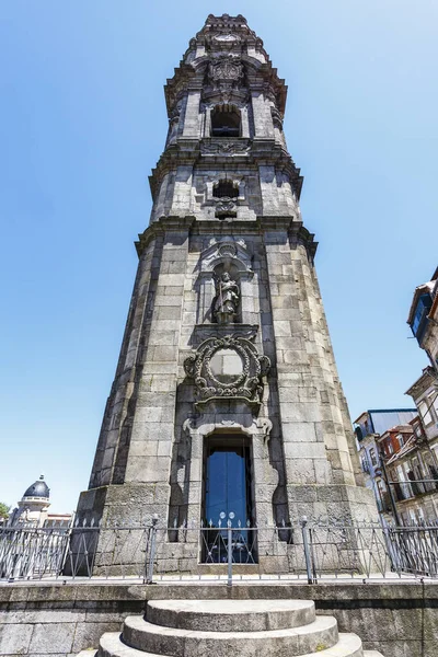 Buiten Toren Van Clerigos Het Historische Centrum Van Porto Portugal — Stockfoto