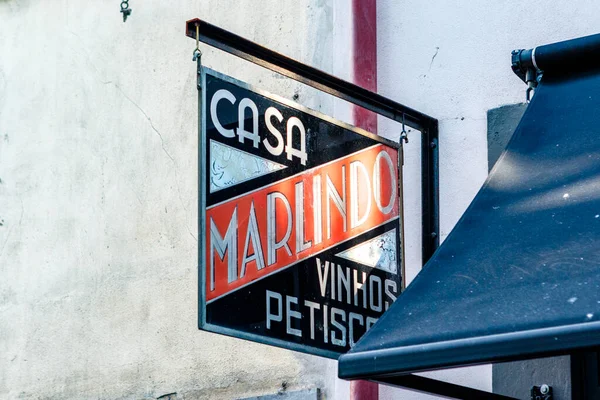 Sign Local Restaurant Porto Portugal — Stock Photo, Image