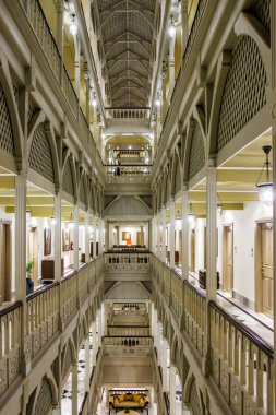 Mumbai, Maharashstra, Hindistan ve Asya 'daki Taj Mahal Sarayı' nın içinde.