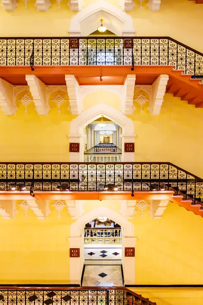 Rich Decorado Salão Principal Palácio Taj Mahal Mumbai Maharashtra Índia — Fotografia de Stock