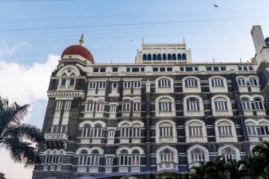 Mumbai, Maharashtra, Hindistan, Asya 'daki Taj Mahal Sarayı cephesi
