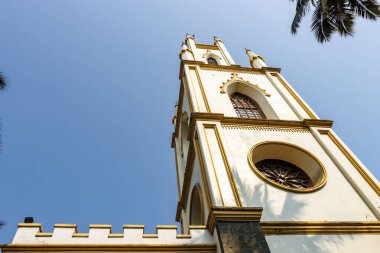Saint Thomas Katedrali 'nin çan kulesi, Mumbai, Maharashtra, Hindistan, Asya