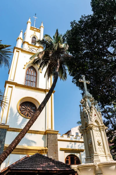 Campanario Catedral Santo Tomás Mumbai Maharashtra India Asia —  Fotos de Stock