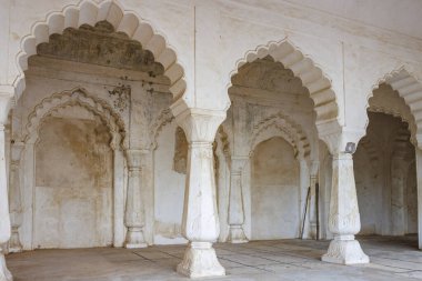 Bibi Ka Maqbara, Aurangabad, Maharashtra, Hindistan ve Asya 'daki caminin içi.