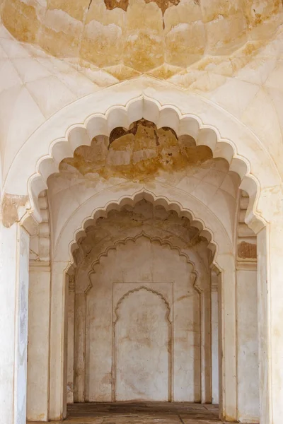 Interior Mosque Bibi Maqbara Aurangabad Maharashtra India Asia — Stock Photo, Image