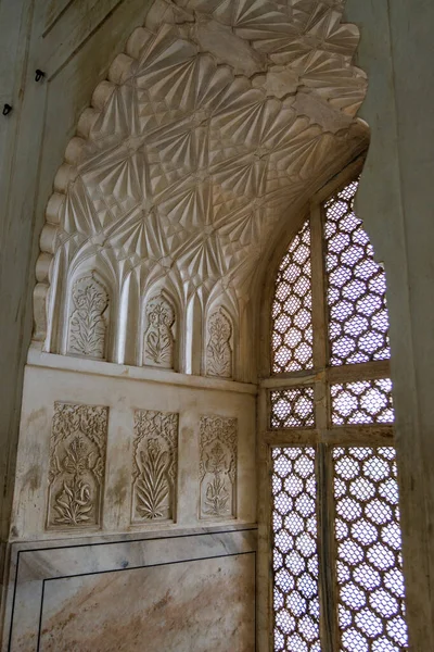 Interior Bibi Maqbara Bebê Taj Mahal Aurangabad Maharashtra Índia Ásia — Fotografia de Stock