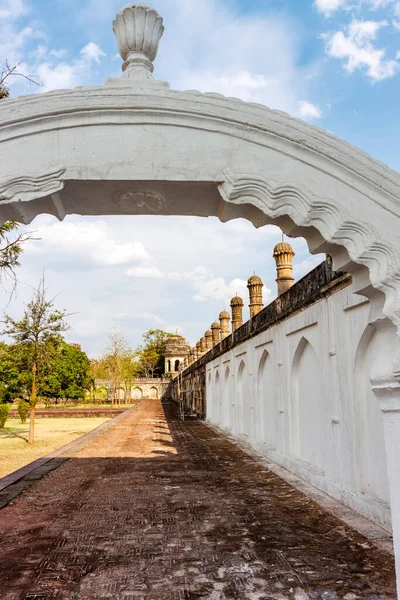 Zeď Kolem Bibi Maqbara Dítě Taj Mahal Aurangabadu Maháráštra Indie — Stock fotografie
