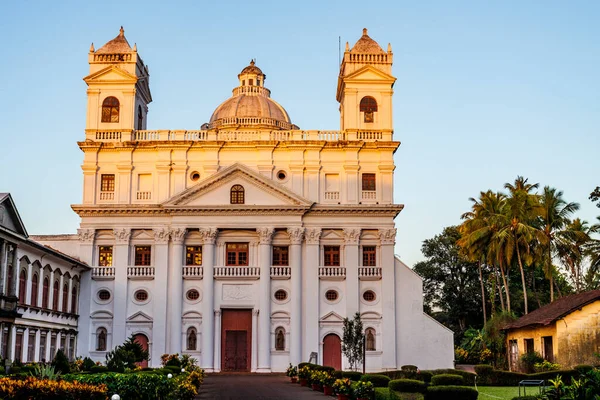 Utanför Kyrkan Cajetan Gamla Goa Goa Velha Goa Indien Asien — Stockfoto