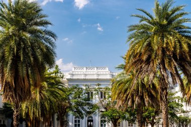 Falaknuma Sarayı 'nın avlusu, Hyderabad, Telangana, Hindistan, Asya