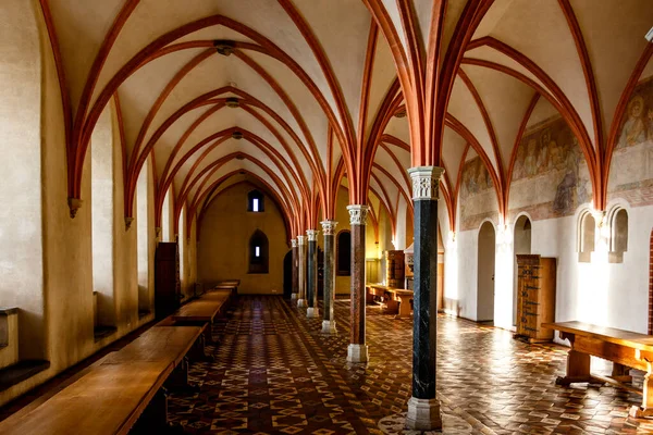 Interior Del Castillo Orden Teutónica Malbork Marienburg Patrimonio Humanidad Por — Foto de Stock