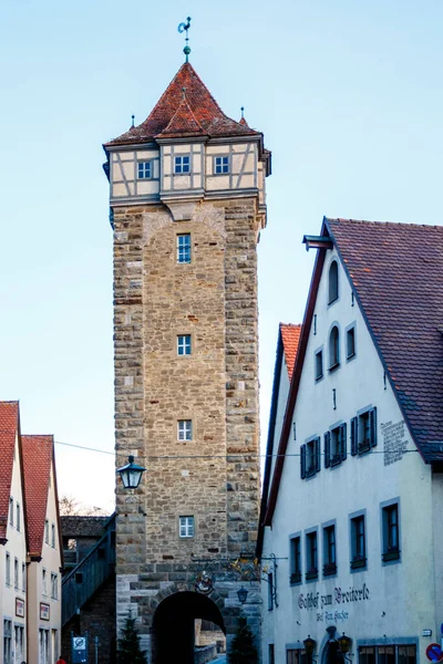 Torre Galgentor Porta Della Forca Rothenburg Der Tauber Germania Europa — Foto Stock