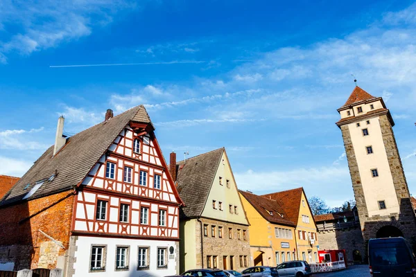 Galgentor Tower Gallows Gate Rothenburg Der Tauber Alemanha Europa — Fotografia de Stock