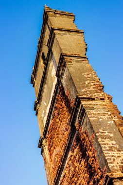 Aziz Clare Kilisesi 'nin kalıntıları, Eski Goa Velha, Goa, Hindistan, Asya