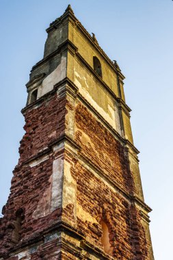 Aziz Clare Kilisesi 'nin kalıntıları, Eski Goa Velha, Goa, Hindistan, Asya