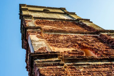 Aziz Clare Kilisesi 'nin kalıntıları, Eski Goa Velha, Goa, Hindistan, Asya