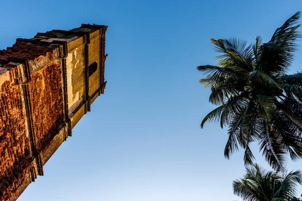 Zřícenina Kaple Kláry Goa Velha Goa Indie Asie — Stock fotografie