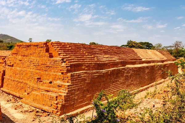 Red Clay Brick Factory Karnataka India Asia — Stock Photo, Image