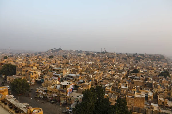 Vue Ville Jaisalmer Depuis Forteresse Jaisalmer Rajasthan Inde Asie — Photo