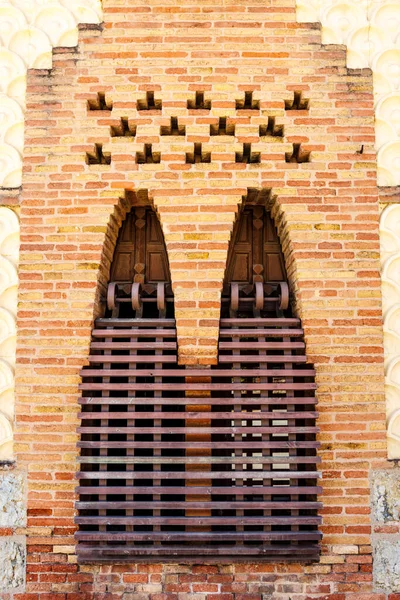 Esterno Dei Padiglioni Guell Pedralbes Barcellona Catalogna Spagna — Foto Stock