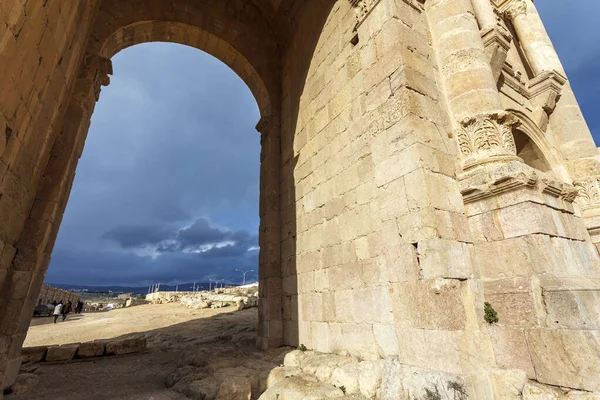 Αψίδα Του Αδριανού Χτίστηκε Για Τιμήσει Την Επίσκεψη Του Αυτοκράτορα — Φωτογραφία Αρχείου