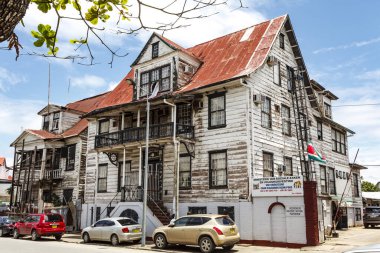 Paramaribo, Surinam, Güney Amerika 'da Sosyal İşler ve Konut Bakanlığı (Ministerie van Sociale Zaken en Huisvesting)