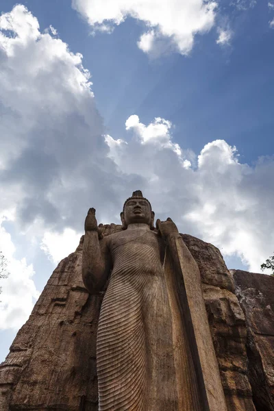 Estátua Aukana Buddha Avukana Buddha Aukana Sri Lanka Aisa — Fotografia de Stock