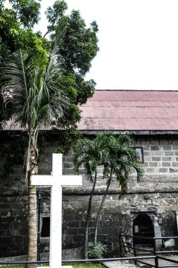 Fort Santiago, Intramuros, Manila, Filipinler, Asya 'da beyaz haç ve anıt yeri.
