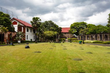 Fort Santiago, Intramuros, Manila, Filipinler, Asya 'daki yıkılmış binalar.