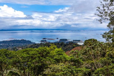 Brownsberg, Suriname, Güney Amerika 'dan Brokopondo rezervuar gölüne bakın.