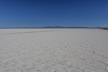Salinas Grandes tuz düzlüğü Salta, Andes, Kuzey Arjantin, Güney Amerika