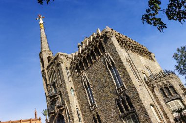 Barcelona, Katalonya, İspanya ve Avrupa 'dan Antoni Gaudi' nin 