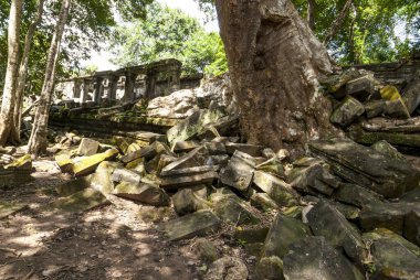Khmer Tapınakları Koh Ker Doğu Kasabası Srayong Batı Şehri Preah - Kamboçya - Asya