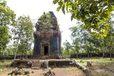 Khmer Tapınakları Koh Ker Doğu Kasabası Srayong Batı Şehri Preah - Kamboçya - Asya
