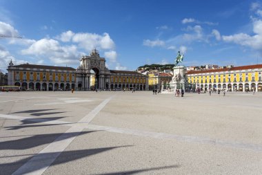 Praca do Comercio Meydanı Lizbon, Portekiz, Avrupa