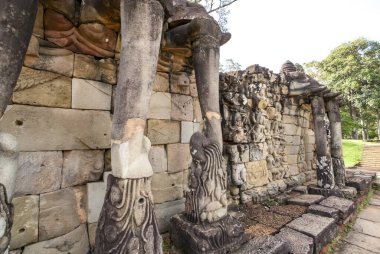 Fil Terası, Bayon, Angkor, Kamboçya, Asya