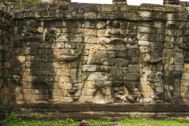 Fil Terası, Bayon, Angkor, Kamboçya, Asya