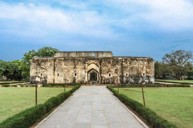 Hampi, Karnataka, Hindistan ve Asya 'daki Kraliçe Hamamı' nın dışı.