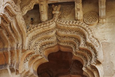 Hampi, Karnataka, Hindistan, Asya 'daki Lotus Mahal sarayının dışı.