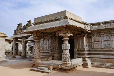 Hazararama tapınağının dışı, Hampi, Karnataka, Hindistan, Asya