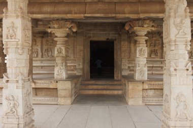 Hazararama tapınağının dışı, Hampi, Karnataka, Hindistan, Asya