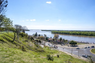 Parana Parkı 'ndan Parana Nehri manzaralı Entre Rios, Arjantin, Güney Amerika