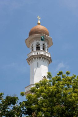 George Town, Penang, Malezya, Asya 'daki Kaptan Keling Camii' nin dışı.