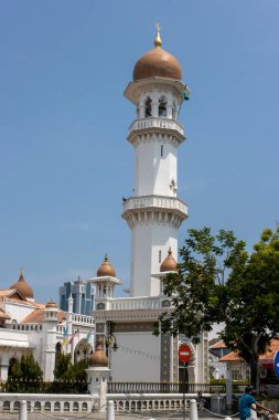 George Town, Penang, Malezya, Asya 'daki Kaptan Keling Camii' nin dışı.