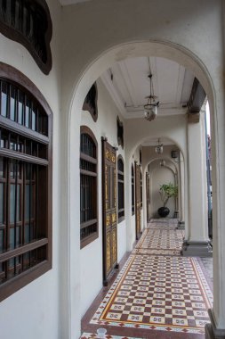 George Town, Penang, Malezya, Asya 'daki eski bir Çin ticaret evi.