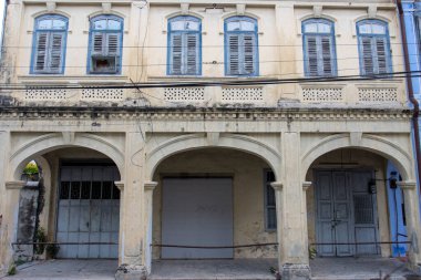 George Town, Penang, Malezya, Asya 'daki eski bir Çin ticaret evi.